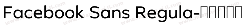 Facebook Sans Regula字体转换